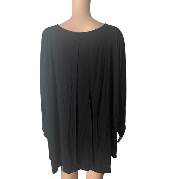Soft Surroundings Shirt Womens 1X Black Pullover - Picture 10 of 12